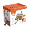 Joc magnetic - Parcarea masinutelor 94 piese (7.5 cm) PlayLearn Toys, Bufnitel
