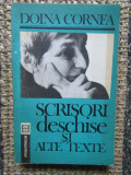 SCRISORI DESCHISE SI ALTE TEXTE de DOINA CORNEA , Bucuresti 1991, Humanitas