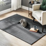 SONGMICS Covor decorativ antiderapant, lavabil la masina, 120x170 cm, gri carbune Household NewTrend