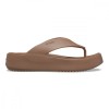 Slapi Crocs Getaway Platform Flip Maro - Latte, 34, 36, 38, 39, 41, 42