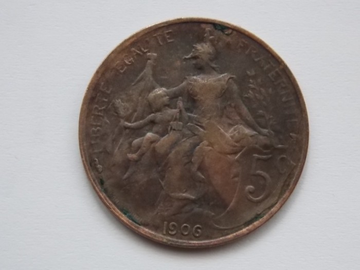 5 CENTIMES 1906 FRANTA