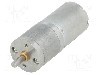 Motor DC, 6V DC, 2.4A, 15rot./min, POLOLU, 378:1 METAL GEARMOTOR 25DX58L MM LP 6V