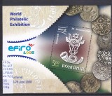 2007 Expozitia filatelica mondiala EFIRO 2008 II Bl.408 LP1778 MNH Pret 2,9+1Lei