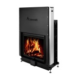 Focar de șemineu - Flat 75/60 German Edition &ndash; Geam panoramic 1 suprafață vitrată, 14 KW, randament 86%