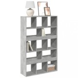 VidaXL Bibliotecă, gri beton, 100x33x156,5 cm, lemn prelucrat
