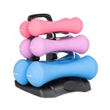 Set gantere din neopren cu suport inSPORTline Prene, 15 kg
