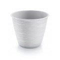 Ghiveci decorativ Prosperplast Furu, rotund, alb, 23.5x20.7 cm, 5.1 L, plastic, interior/exterior