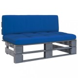 vidaXL Canapea grădină din paleți de mijloc gri lemn pin impregnat 3066490