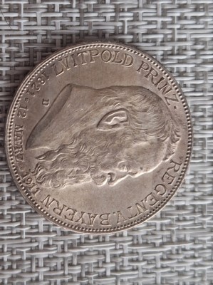 2 mark 1911 Bayern, argint foto
