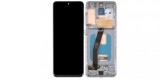 Display ecran cu Touchscreen si Rama pentru Samsung S20, G980F, OLED, Negru, Compatibil