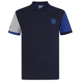 FC Chelsea tricou polo Sleeve navy - S