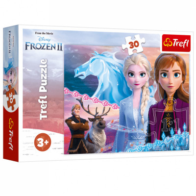 Puzzle Trefl, Disney Frozen II, Curajoasele surori, 30 piese foto
