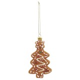 Decoratiune Craciun, tip bradut, plastic, maro, 12 cm, AK7524181B