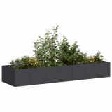 VidaXL Jardinieră Negru 280x80x40 cm Oțel