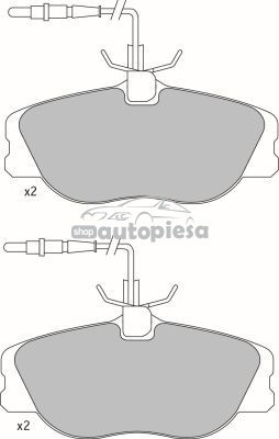 Set placute frana,frana disc FIAT SCUDO platou / sasiu (220) (1996 - 2006) KRIEGER 0950006366