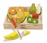 Set fructe lemn pentru taiat, Melissa &amp; Doug