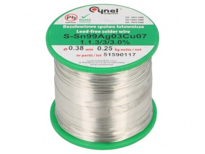 &amp;quot;S&amp;acirc;rmă de lipit fără plumb Sn99Ag0,3Cu0,7 380um 250g&amp;quot; foto