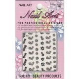 Sticker cu pietre - flori 3D, INGINAILS