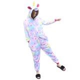PJM157A-10 Pijama kigurumi model unicorn cu stelute