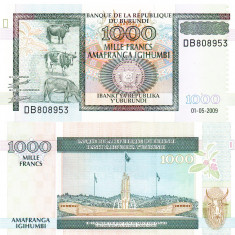 Burundi 1 000 1000 Francs 2009 P-46 UNC