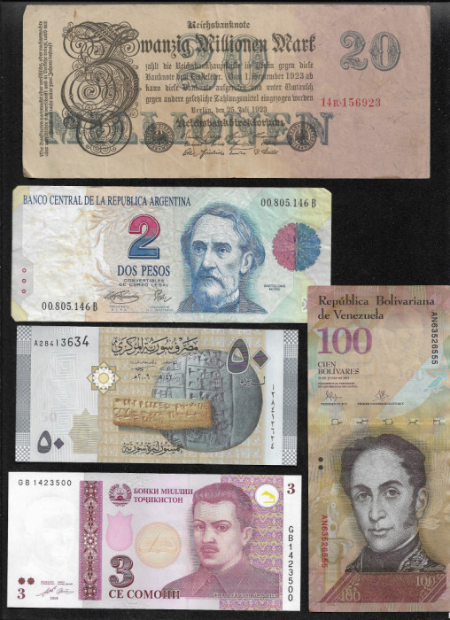 Set #92 15 bancnote de colectie (cele din imagini)
