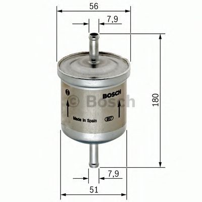 Filtru combustibil FORD FOCUS (DAW, DBW) (1998 - 2007) BOSCH 0 450 905 939