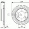 Disc frana SSANGYONG REXTON (GAB) (2002 - 2012) BOSCH 0 986 479 D33