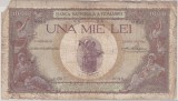 Bancnota Romania 1000 Lei 1936 Supratipar Uzata - Numismatica