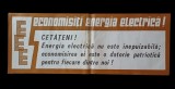 PM282N Afiș Economisiți energia electrică! perioada comunistă