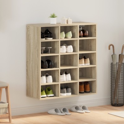 vidaXL Dulap pentru pantofi Stejar sonoma 103x30x51 cm Lemn compozit foto