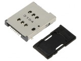 Conector Nano SIM dublu push-push SMT 6 PIN