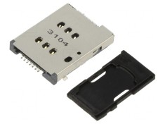 Conector Nano SIM dublu push-push SMT 6 PIN