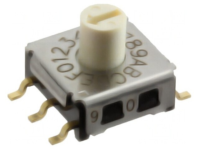 &Icirc;ntrerupător codificare HEX/BCD 16 Poz SMT 100M&Omega;