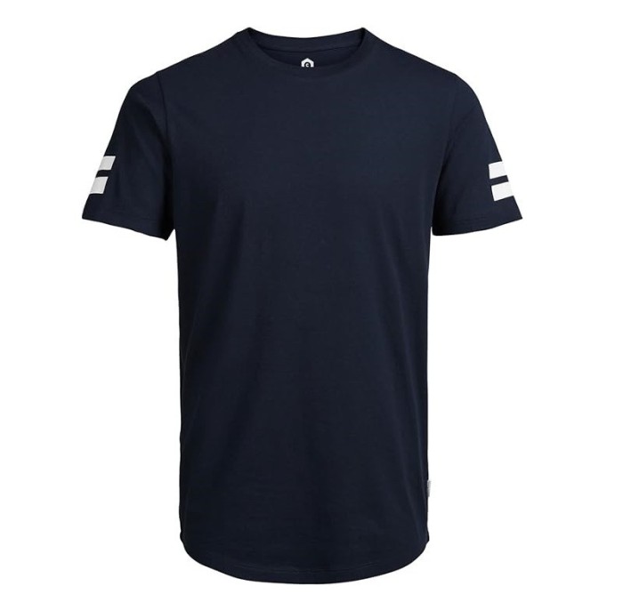 Tricou cu maneca scurta pentru barbati JACK JONES Jcoboro Tee SS Crew Neck, bleumarin, L - OUTLET