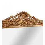 Oglinda din cristal cu o rama aurie cu diverse decoratiuni CAT237