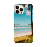 Husa compatibila cu Apple iPhone 14 Pro Max model Tropical Island, Silicon, TPU, Viceversa, Transparent, Carcasa