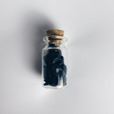 Sticla cu cristale de Turmalina Neagra - 4cm