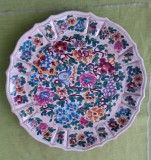 Platou decorativ din ceramica pictat manual