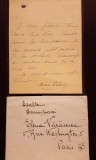 Maria Văcărescu - scrisoare autografă semnată