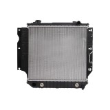 Radiator racire Jeep Wrangler (Tj/Ys/Sj) 1986-2007, Motorizare 2, 5 76/87/89kw Benzina, cutie M/A, cu niplu 32/38mm, dimensiune 498x459x33mm, Cu lipi