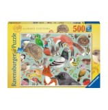 Cumpara ieftin Puzzle Ravensburger - Vizitatorii gradinei, 500 piese