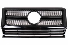 Grila Centrala Mercedes W463 G-Class (1990-2012) 2012 G65 G63 Design Negru Lucios Performance AutoTuning