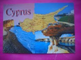 HOPCT 15682 HARTA TURISTICA - CIPRU -EUROPA -NECIRCULATA
