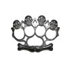 Box Rozeta Craniu Argintiu Otel Autoaparare 12cm ideallstore