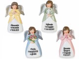 Set 4 figurine Ingeri polirasina multicolora cm II 7 x 5 x 11 H