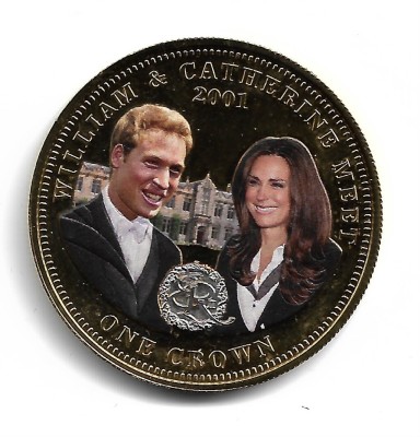 TDC - 2011 WILLIAM &amp;amp; CATHERINE 6 - Moneda Comemorativa foto