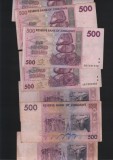 Bancnota Zimbabwe 500 Dollars 2007, Stare F-VF