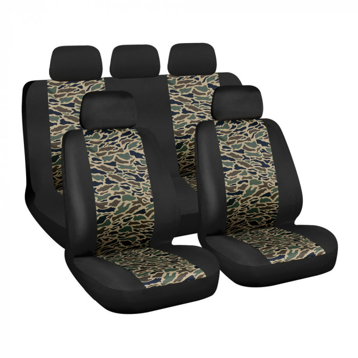 Huse scaun Camo Marines 9buc - Camuflaj Garage AutoRide