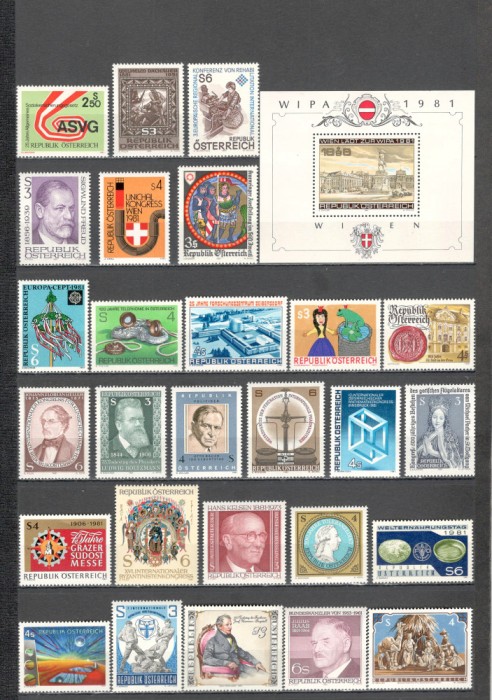 Austria.1981 An complet 31 serii MA.935