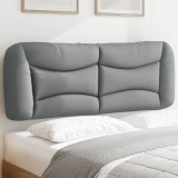 vidaXL Pernă tăblie de pat, Hvar, gri deschis, 137 cm, material textil 376072